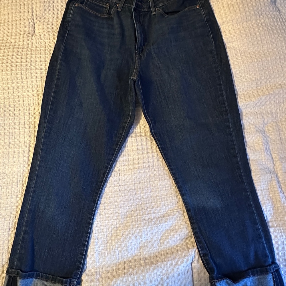 Signature by Levi Strauss Dark Blue Ankle Jeans